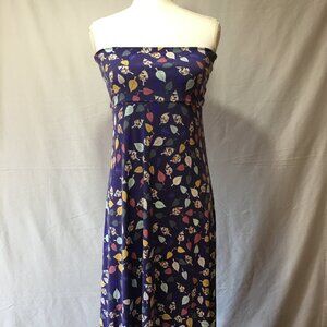 LuLaRoe Blue Midi A-line Skirt Cocktail